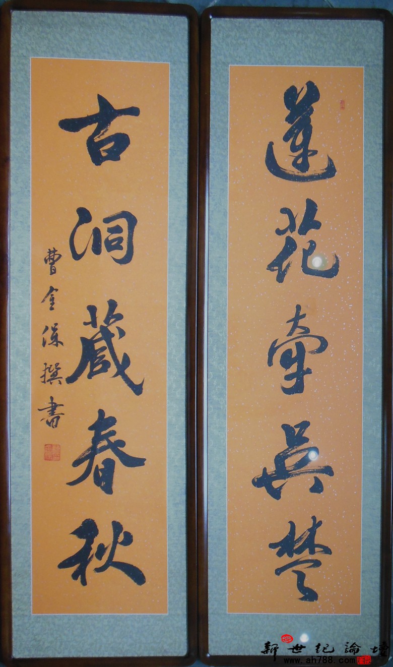 国家一级书画师寒川石先生为石莲洞亲笔书画，新世纪论坛 摄15.jpg
