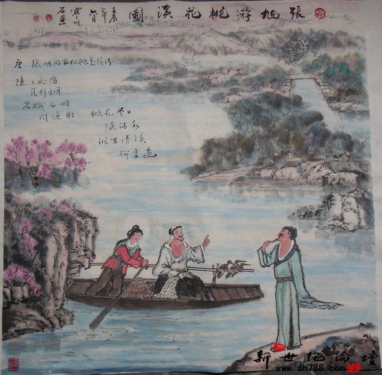 国家一级书画师寒川石先生为石莲洞亲笔书画，新世纪论坛 摄10.jpg
