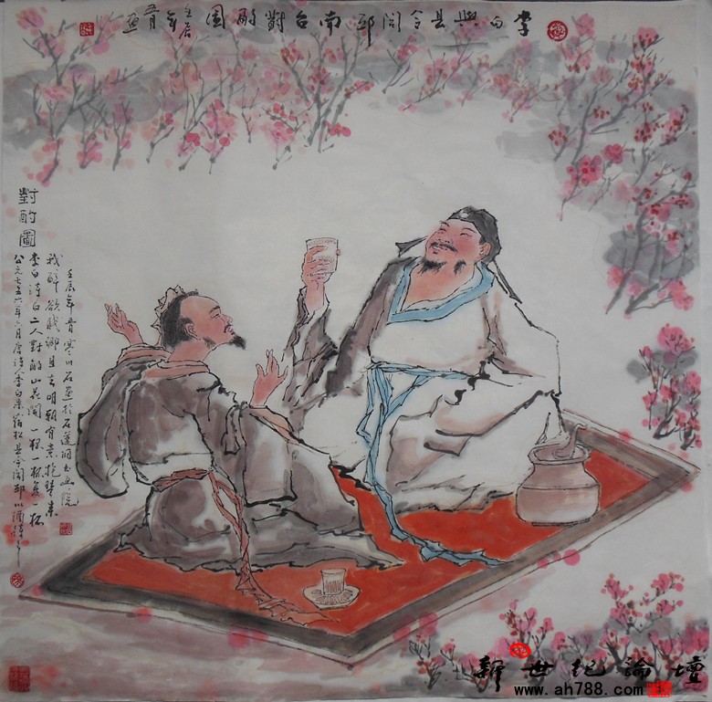 国家一级书画师寒川石先生为石莲洞亲笔书画，新世纪论坛 摄12.jpg