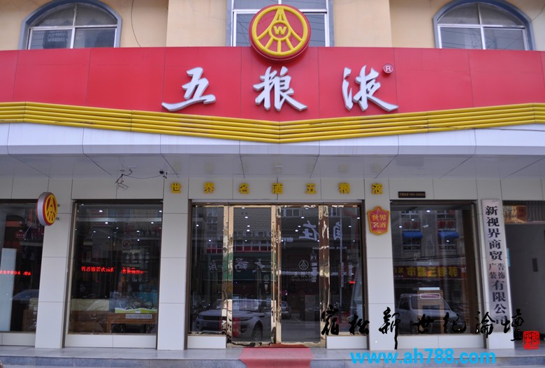 皖鄂赣三省唯一五粮液宿松专卖店，宿松新世纪论坛 摄.jpg