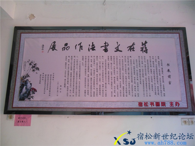 宿松蒋在文书法作品展，宿松新世纪论坛摄上传32.jpg
