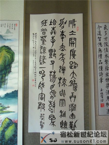 宿松新世纪论坛摄 宿松诗词楹联协会 宿松新韵 诗书画展13.jpg