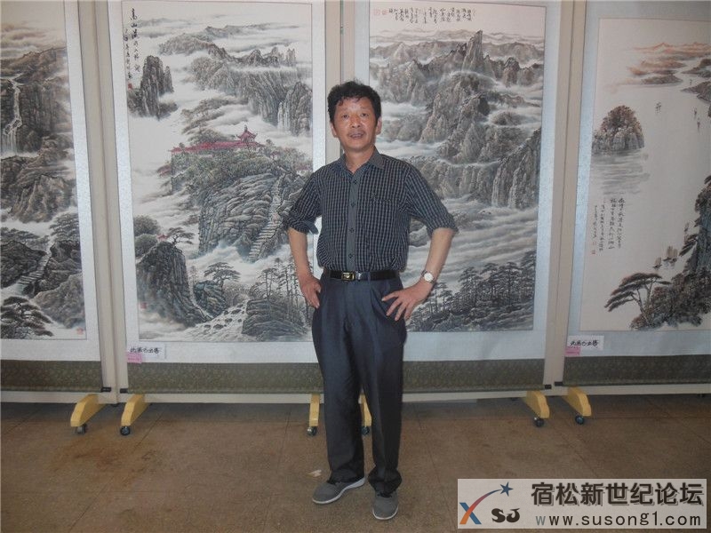 钱艳林山水画作品展宿松新世纪论坛何仁摄28.jpg