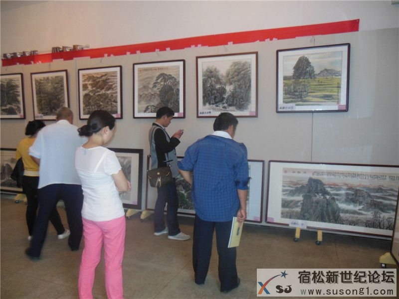 钱艳林山水画作品展宿松新世纪论坛何仁摄2.jpg