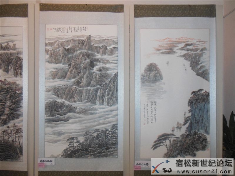钱艳林山水画作品展宿松新世纪论坛何仁摄4.jpg