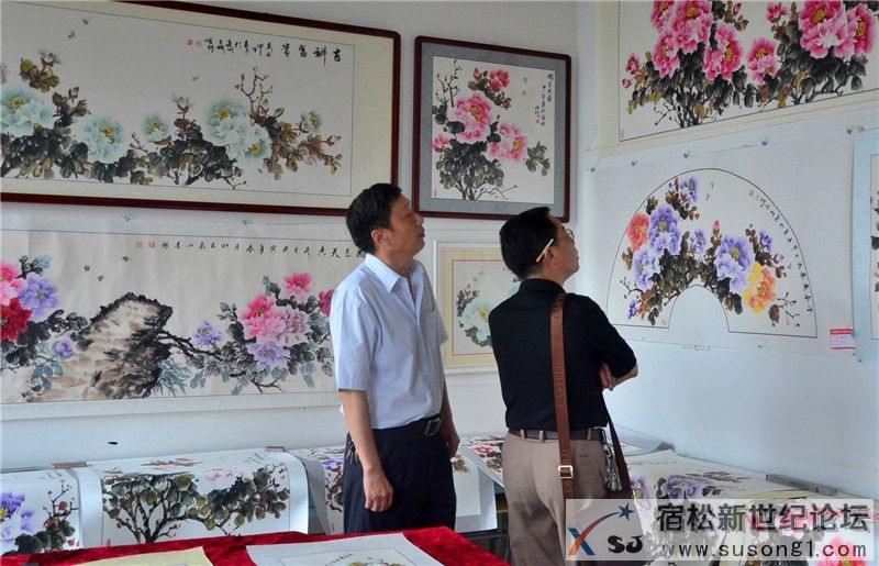 宿松书画牡丹之王李金梅，宿松新世纪论坛摄03.jpg