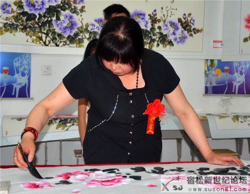 宿松书画牡丹之王李金梅，宿松新世纪论坛摄10.jpg