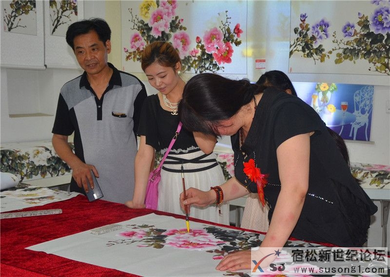 宿松书画牡丹之王李金梅，宿松新世纪论坛摄11.jpg