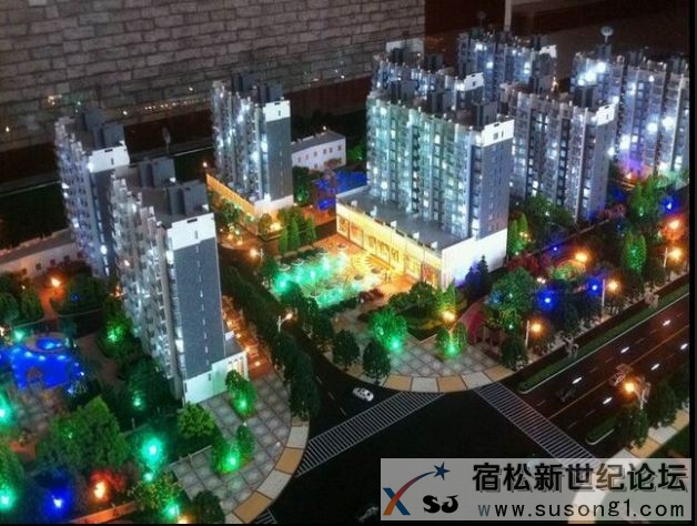 沙盘上的池塘风景