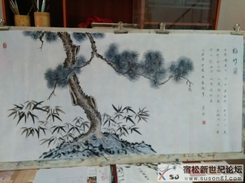 民间画作爱好者莲池作品展