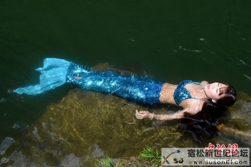 “美人鱼”教学开班 游客乘船可观“鱼”宿松新世纪论坛