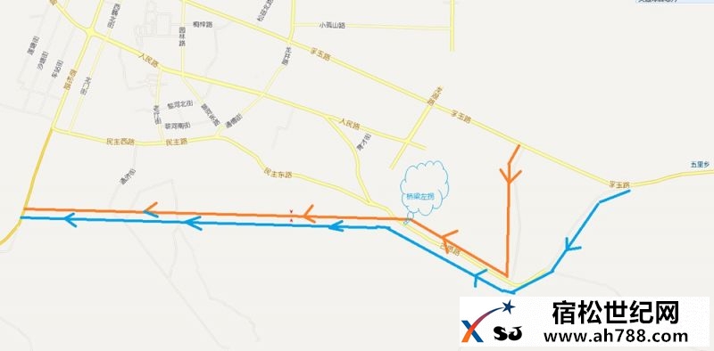 宿松县城区春节期间交通绕行路线图（图）宿松新世纪论坛