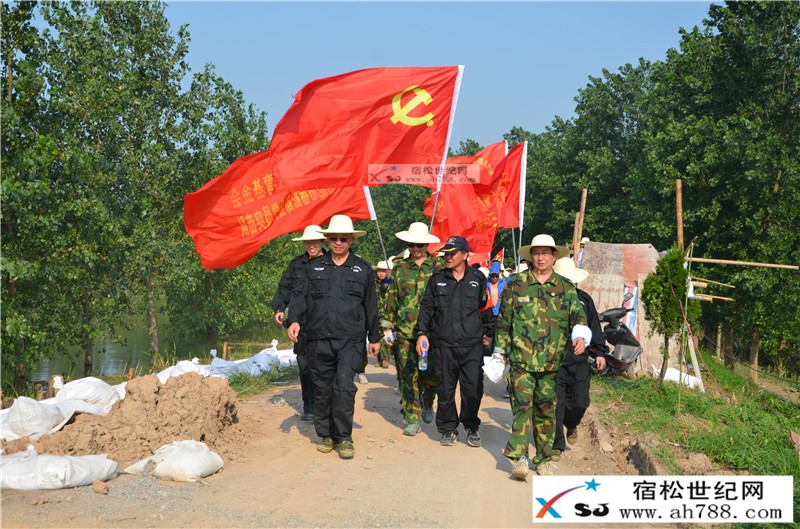 军民齐心抗洪灾，众志成城保家园;宿松世纪网摄 (21).JPG