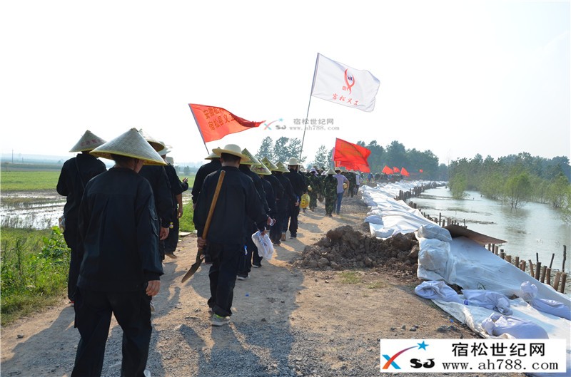 军民齐心抗洪灾，众志成城保家园;宿松世纪网摄 (22).JPG