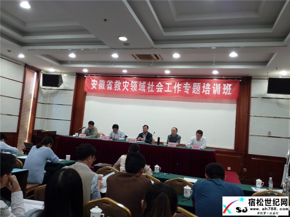 宿松公益参加安徽省民政厅主办的《安徽省救灾领域社会工作》专题培训01.jpg