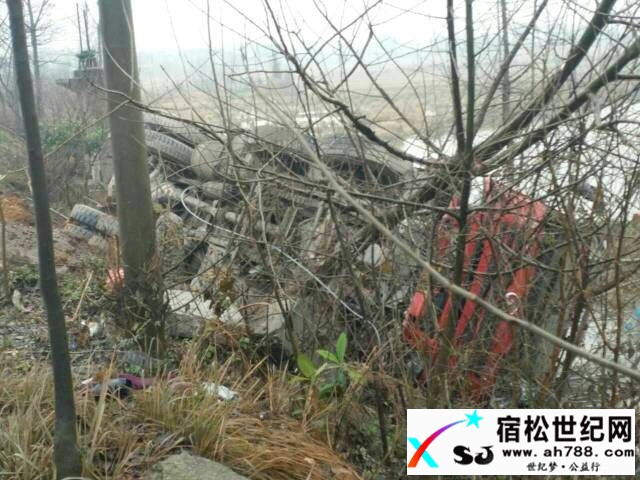 宿松高岭：货车避让车，导致翻车 (1).jpg