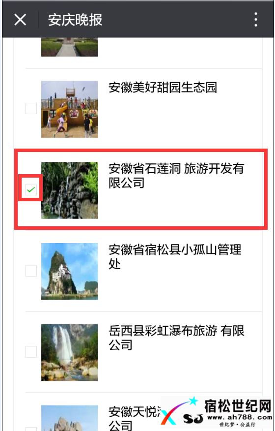 呼吁为安徽省石莲洞 旅游开发有限公司投票宿松世纪网
