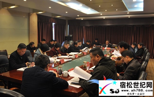 王赵春主持召开党政联席会宿松世纪网
