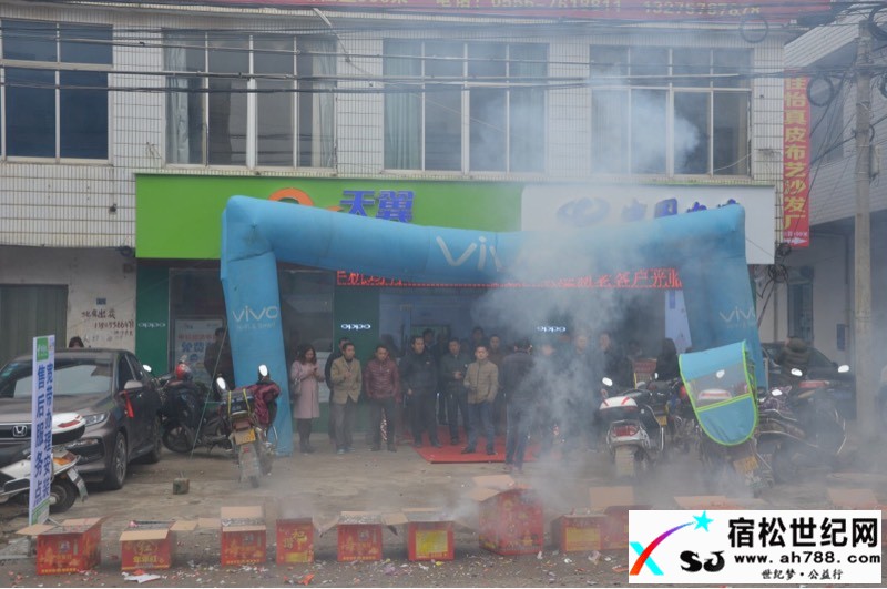 孚玉中小斜对面爆坊路口，中国电信韩文营业厅开业大吉！宿松世纪网