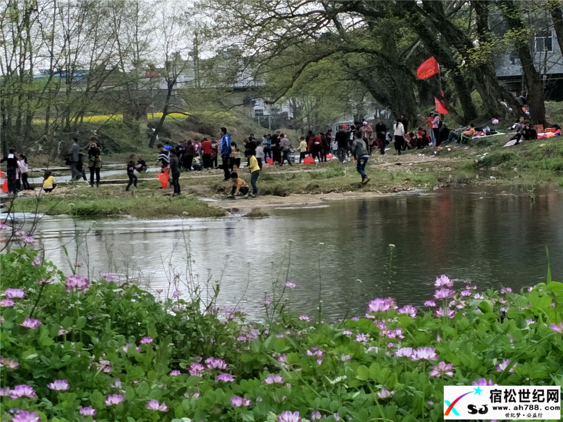 宿松：2017“烧毁心中的冷漠，烤亮公益的焰火”的踏青之旅走进凉亭河宿松世纪网
