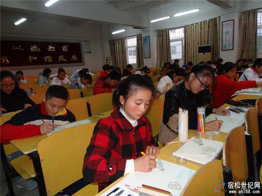 实验中学举行校园艺术节书画比赛 (3).jpg