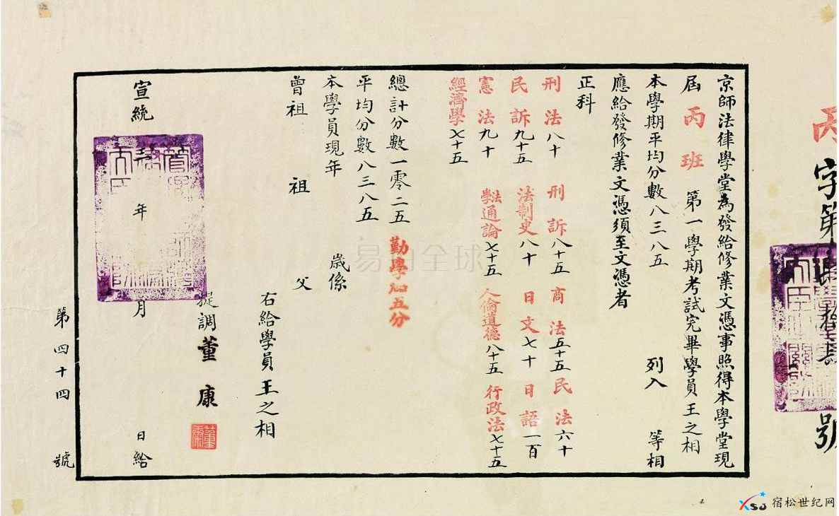 京师法律学堂成绩单.jpg