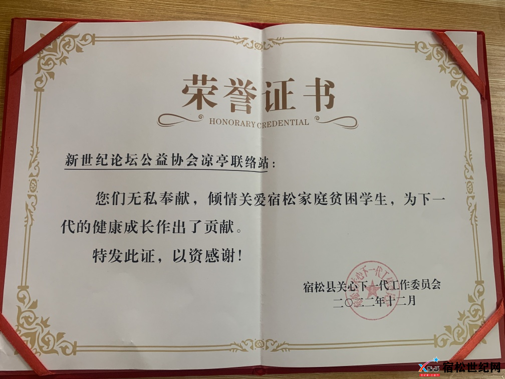 宿松公益驻凉亭联络站荣获县关工委表彰 (1).png
